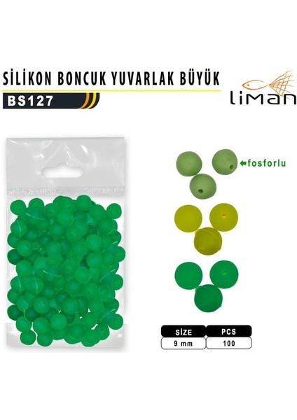 Yuvarlak Silikon Boncuk Büyük 100 Ad