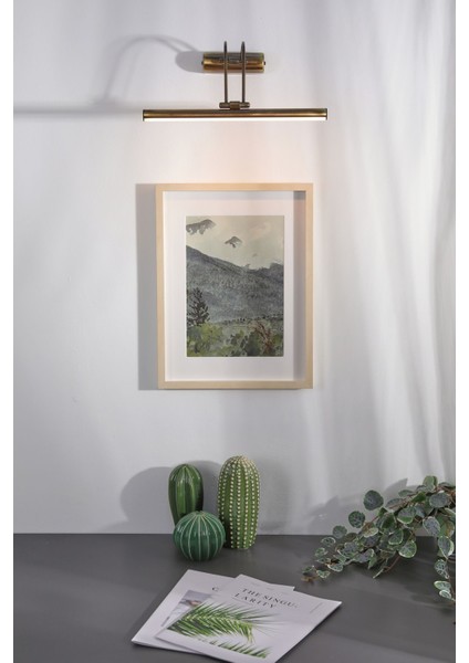 Pilli Aplik Kumandalı Duvar Aplik Banyo Aplik Tablo Aplik Dekoratif Aydınlatma 3000K 35CM LED Işık