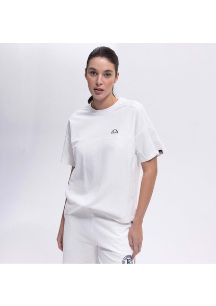 EF394-OF Oversize Tee Kadın T-Shirt - Kırık Beyaz