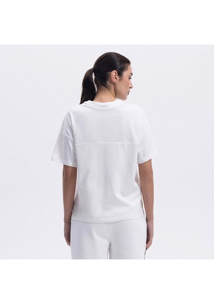 EF394-OF Oversize Tee Kadın T-Shirt - Kırık Beyaz fiyatları