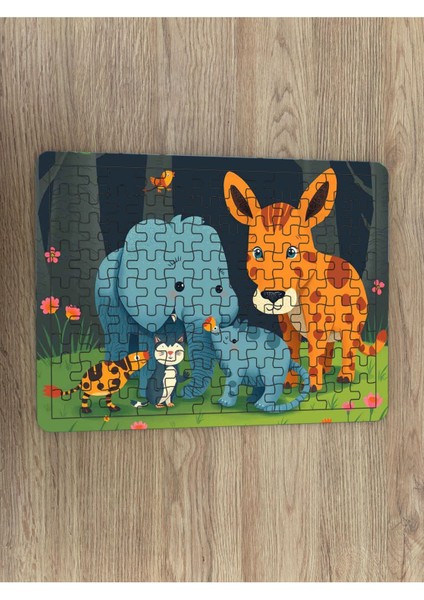 Çocuk Puzzle Ahşap 108 Parça Mobilya