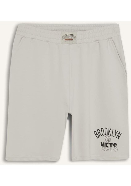 fit Nba Brooklyn Nets Standart Fit Kısa Paça ŞORT E3008AX25SM