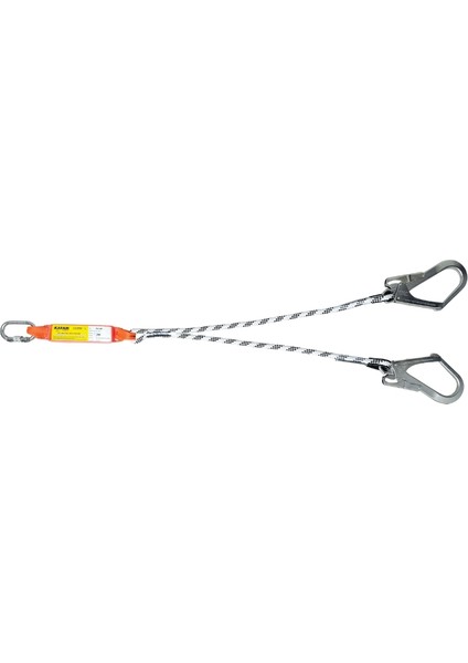 KA341 Büyük Kancalı Çift Kollu Şok Emicili Lanyard