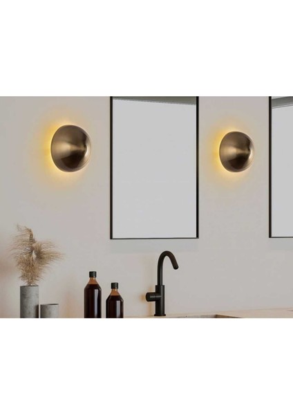 Eski tarz metal duvar aplikası, LED gece aydınlatma, sarı renk, GU10 duy, şık tasarım modelleri