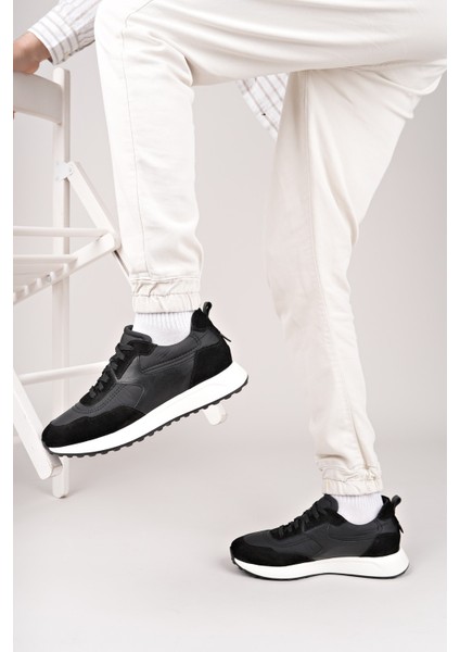 Svenson Kalın Taban Bağcıklı Deri Erkek Günlük Sneaker Spor Ayakkabı