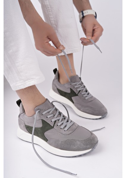 Svenson Kalın Taban Bağcıklı Deri Erkek Günlük Sneaker Spor Ayakkabı