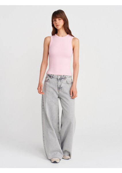 21059 Fitilli Top-Toz Pembe