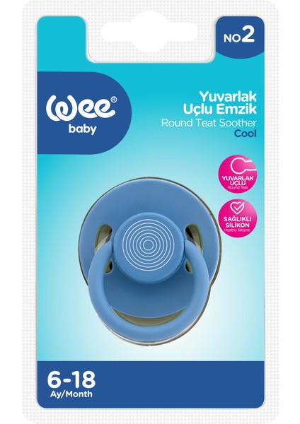 Cool Yuvarlak Uçlu Emzik No:2 Mavi 6-18 Ay fiyatları