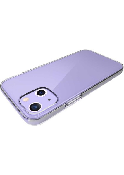 iPhone 13 Mini Kılıf Rntc Süper Silikon Kapak-Renksiz