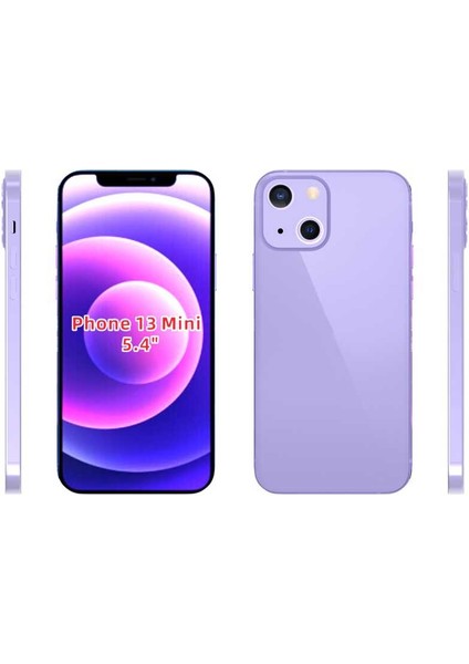 iPhone 13 Mini Kılıf Rntc Süper Silikon Kapak-Renksiz