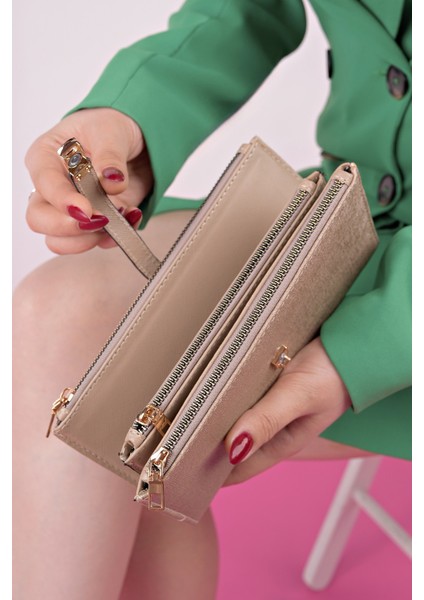 Perfect Telefon ve Bozuk Para Bölmeli Zarf Model Kadın Cüzdan