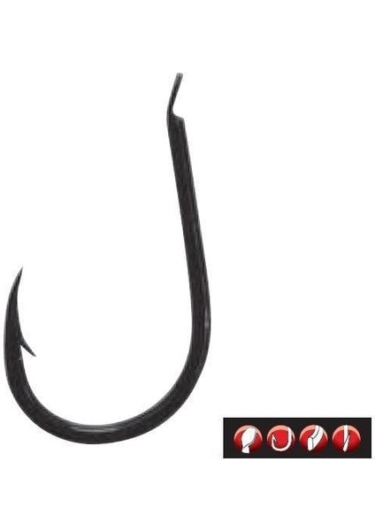 LS-3310F No:6 Siyah Olta Iğnesi 25 Adet fırsatları
