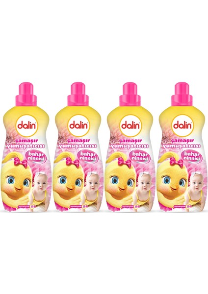 Çamaşır Yumuşatıcı Konsantre 1500ML Bahar Ninnisi (4 Lü Set) (Bebeklere Özel)
