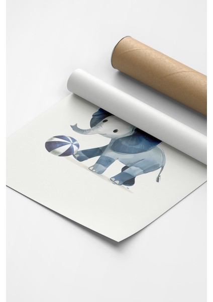 Blue Elephant | Çocuk Odası Tablo