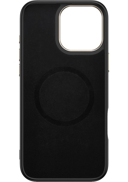 iPhone 16 Pro Max Kılıf M-Safe Şarj Özellikli Karbon Fiber Görünümlü Rntc Antina Kapak - Siyah-Yeşil