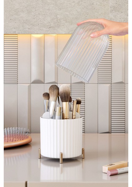 Çok Amaçlı Makyaj Kozmetik Banyo Ofis Masa Düzenleyici Makyaj Fırçası Düzenleme Kutusu Organizer