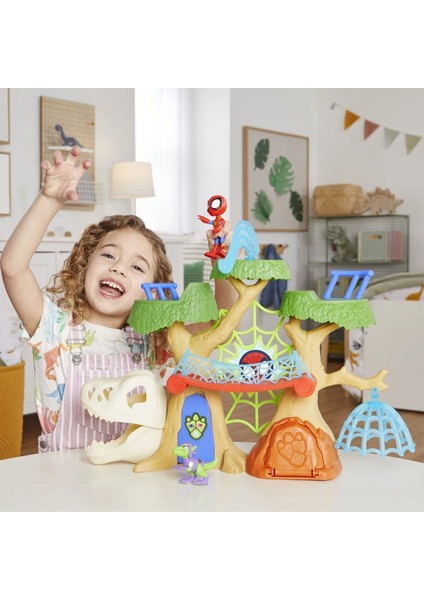 F9477 Spidey ve Inanılmaz Arkadaşları - Dino Webs Ağaç Evi Set
