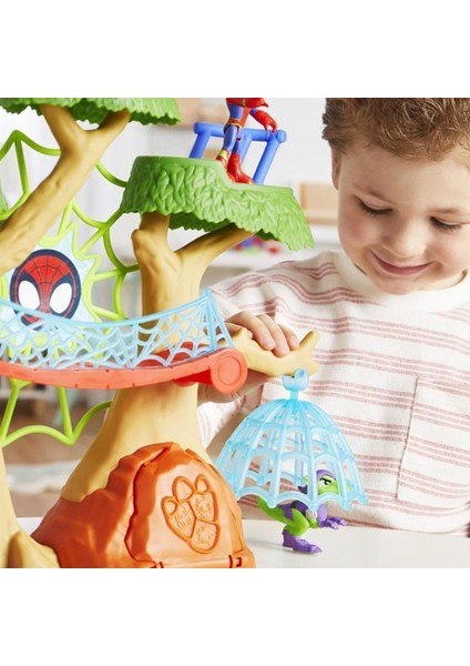 F9477 Spidey ve Inanılmaz Arkadaşları - Dino Webs Ağaç Evi Set