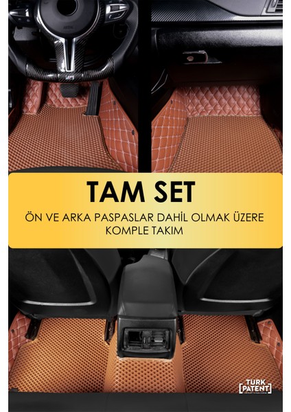 Renault Kangoo (2004-2012) Uyumlu Deri 8d Havuzlu Tam Set Oto Paspas .5