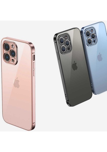 Apple iPhone 13 Mini Kılıf Rntc Gbox Kapak-Gümüş