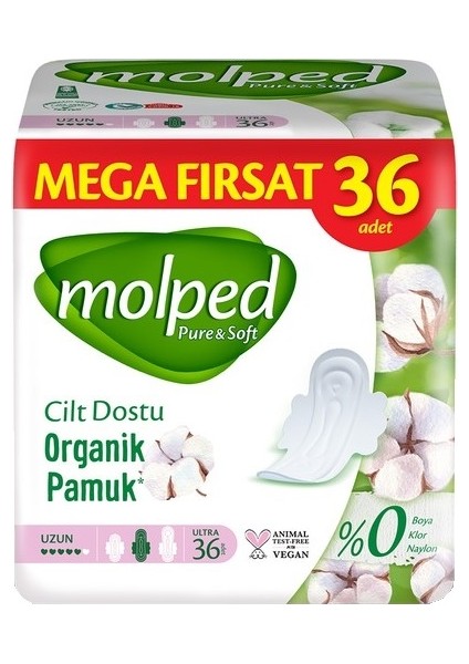 Pure&soft Hijyenik Ped Uzun 324 (9pk*36) Adet Mega Pk fiyatları