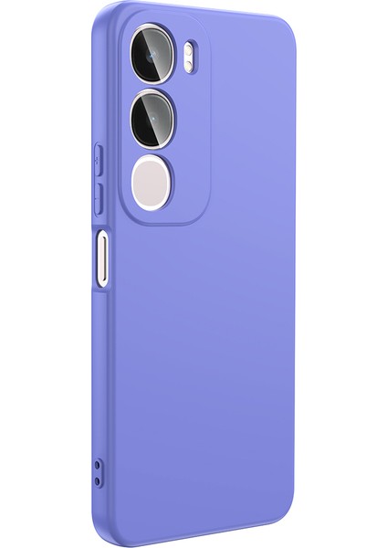 Vivo Y19S Uyumlu Kılıf Lansman Içi Kadife Silikon Lila