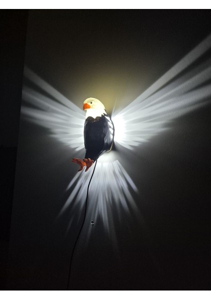 Renkli Kartal Aplik ile şık dekorasyon, E27 duy, siyah plastik materyal fiyatları