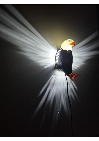 Renkli Kartal Aplik ile şık dekorasyon, E27 duy, siyah plastik materyal fırsatları