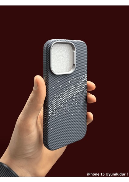 iPhone 15 Magsafe Uyumlu Kılıf Carbon Desenli Premium Kapak fiyatları