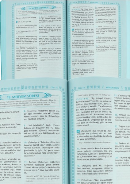 Feyzü'l Furkan Tefsirli Kuranı Kerim Meali Turkuaz (Büyük Boy-Sadece Türkçe Meal-İnce Cilt) modelleri