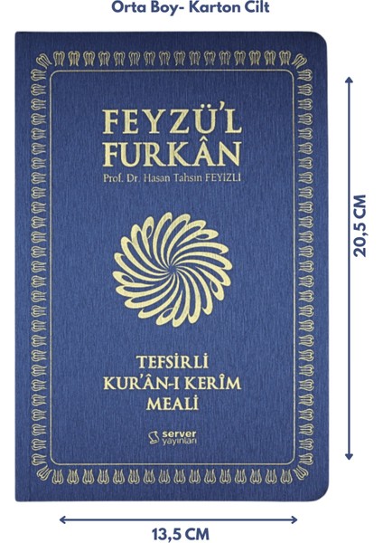 Feyzü'l Furkan Tefsirli Kuranı Kerim Meali Lacivert (Orta Boy-Sadece Türkçe Meal-İnce Cilt) fiyatları