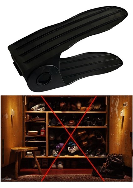 OG02 - Ayarlanabilir Ayakkabı Rampası | Yüksekliği Ayarlanabilir, Dolap Içi Istifleme Organizer indirimleri