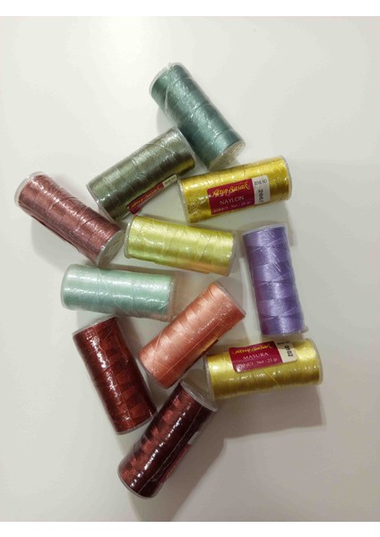 Polyester Naylon Iplik 5 Adet Farklı Renklerde