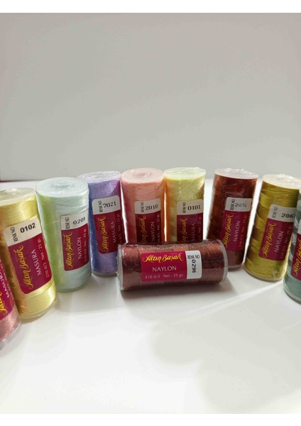 Polyester Naylon Iplik 5 Adet Farklı Renklerde
