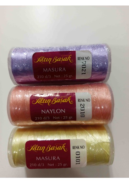 Polyester Naylon Iplik 5 Adet Farklı Renklerde