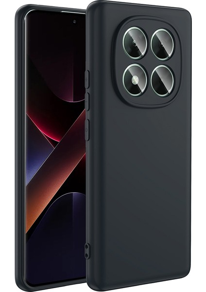 Xiaomi Poco X7 Uyumlu Kılıf Lansman Içi Kadife Silikon Siyah