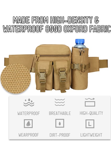 Uni Su Geçirmez Büyük Kapasiteli Bel Çantası (Yurt Dışından) modelleri