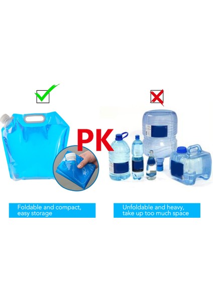 5l ve 10L Daraltılabilir Su Kapsülü Açık Hava Kullanımı (Yurt Dışından) modelleri