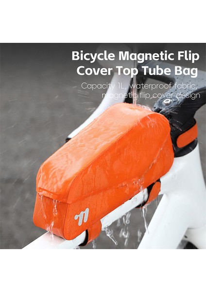 Su Geçirmez Manyetik Kapaklı Bisiklet Çerçeve Çantası (Yurt Dışından) modelleri