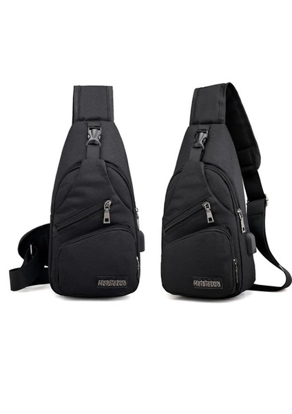 Erkek Göğüs Çantası USB Şarjlı Büyük Kapasiteli (Yurt Dışından) fiyatları