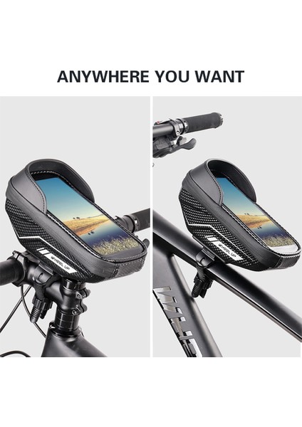 Bisiklet Cep Telefonu Asma Çantası Su Geçirmez Dokunmatik Ekranlı (Yurt Dışından) modelleri