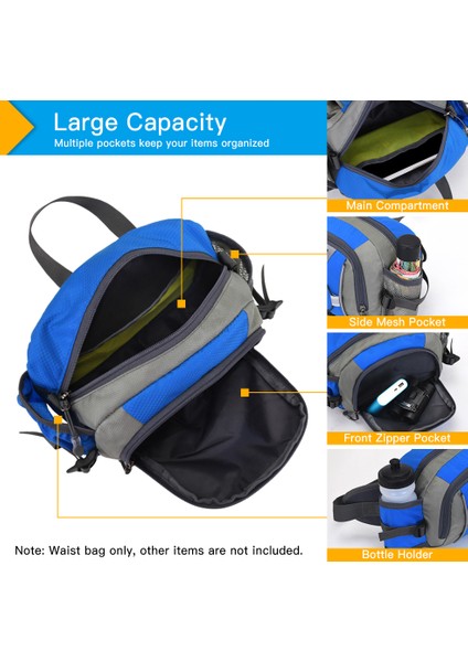 Su Şişesi Tutucu ile Dış Mekan Kullanımı Için Bel Çantası (Yurt Dışından) indirimleri