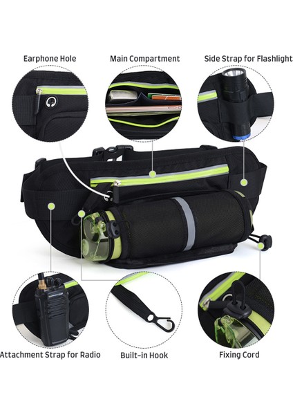 Spor Için Su Şişesi Tutucu ile Koşu Bel Çantası (Yurt Dışından) fırsatları