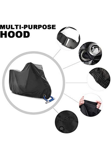 Bisiklet ve Motosiklet Kapsülleri 190T Siyah Gümüş Kaplama (Yurt Dışından) modelleri