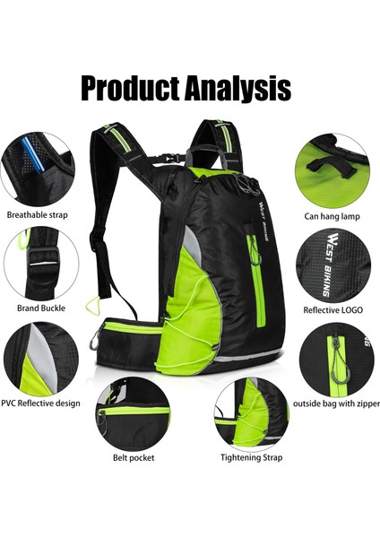 16L Bisiklet Sırt Çantası Hafif Seyahat (Yurt Dışından) fiyatları