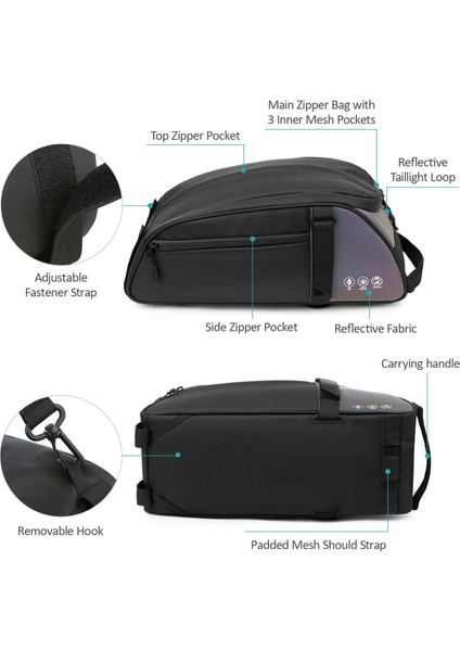 Su Geçirmez Bisiklet Arka Rahat Çantası (Yurt Dışından) modelleri