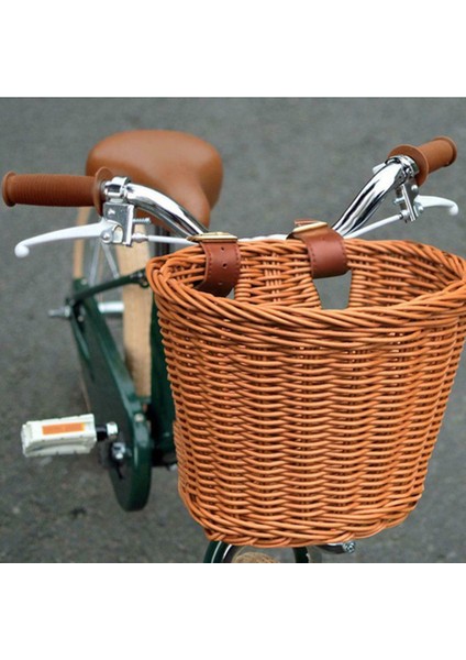 Çocuk Bisikleti Ön Sepeti Pp Rattan Örgüli Ayarlanabilir Kemerli (Yurt Dışından) fiyatları