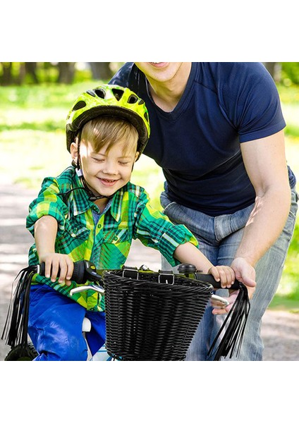 Çocuk Bisikleti Ön Sepeti Pp Rattan Örgüli Ayarlanabilir Kemerli (Yurt Dışından) indirimleri