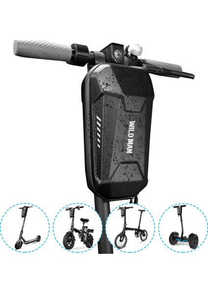 Elektrikli Bisiklet Depolama Çantası Ön Asılı Eva Çantası (Yurt Dışından)
