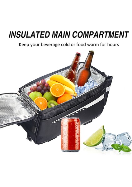 Su Geçirmez Isı Yalıtımlı Bisiklet Arka Raftı Çantası (Yurt Dışından) modelleri